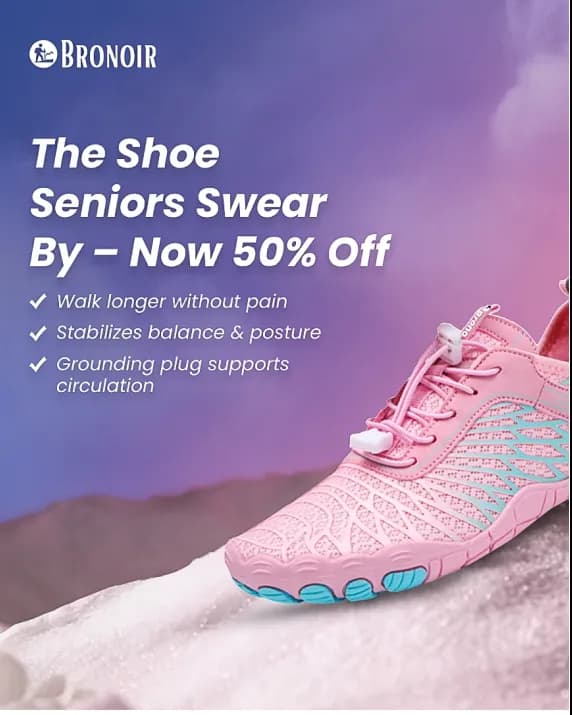 Bronoir shoe ad: Now 50% off